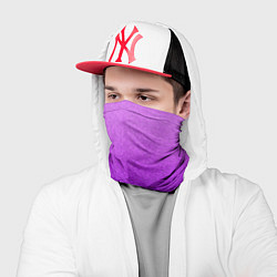 Бандана-труба Магический градиент крошка чёрно-фиолетовый, цвет: 3D-принт — фото 2