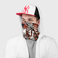 Бандана-труба Sum 41 на фоне кролика и гитар, цвет: 3D-принт — фото 2