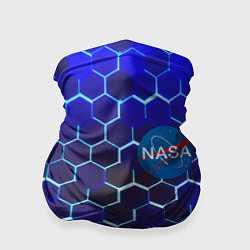 Бандана-труба Nasa голубая броня, цвет: 3D-принт