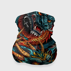 Бандана-труба Татуировка дракона ирезуми, цвет: 3D-принт
