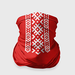 Бандана Славянский узор на красном - вышиванка рубаха крас