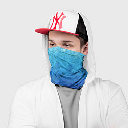 Бандана-труба Сине-голубой градиент текстура, цвет: 3D-принт — фото 2