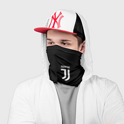 Бандана-труба Ювентус белый огонь, цвет: 3D-принт — фото 2