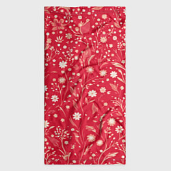 Бандана-труба Цветочный розовый с белым паттерн, цвет: 3D-принт — фото 2