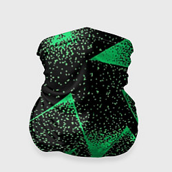 Бандана A light green triangle with dots