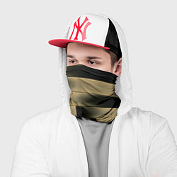 Бандана-труба Color yellow square, цвет: 3D-принт — фото 2