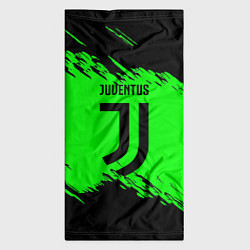 Бандана-труба Juventus черные краски, цвет: 3D-принт — фото 2