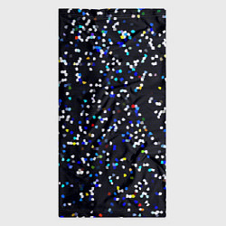 Бандана-труба Чёрно-синий мозаика паттерн, цвет: 3D-принт — фото 2