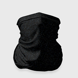 Бандана-труба Чёрный в мелкую синюю крапинку, цвет: 3D-принт