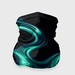 Бандана-труба Color turquoise black, цвет: 3D-принт