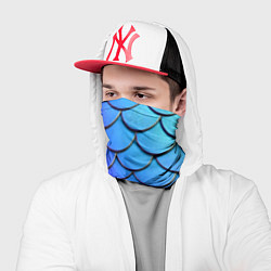 Бандана-труба Градиент на чешуе, цвет: 3D-принт — фото 2