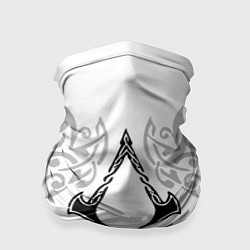 Бандана-труба Ассасин Крид - узор ворон, цвет: 3D-принт