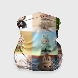 Бандана-труба Коллаж из разных лабубу, цвет: 3D-принт