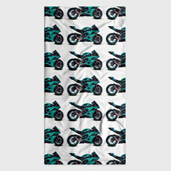 Бандана-труба Motorbike light blue, цвет: 3D-принт — фото 2