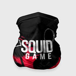 Бандана-труба Игра в кальмара маски распорядителя и стражников, цвет: 3D-принт