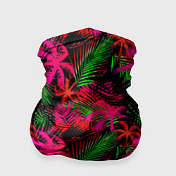 Бандана-труба Palm red pink, цвет: 3D-принт