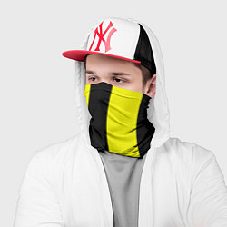 Бандана-труба Color yellow black line, цвет: 3D-принт — фото 2