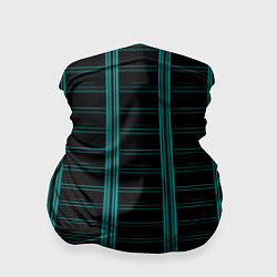 Бандана-труба Color blue dark stripe, цвет: 3D-принт
