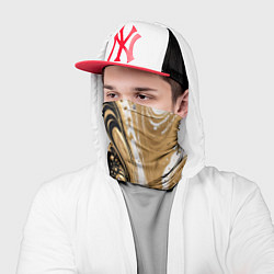 Бандана-труба Черный агат и жидкое золото, цвет: 3D-принт — фото 2