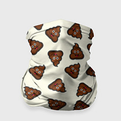 Бандана-труба Нашивки какашки, цвет: 3D-принт