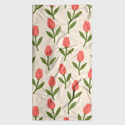 Бандана-труба Тюльпаны паттерн, цвет: 3D-принт — фото 2