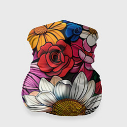 Бандана Крупные цветы