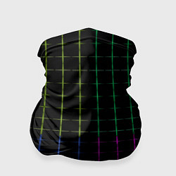Бандана Color black multicolored stripes
