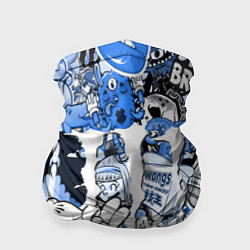 Бандана-труба Monster energy sticker blue, цвет: 3D-принт
