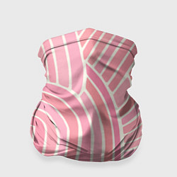 Бандана-труба Абстрактный узор розовый, цвет: 3D-принт