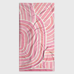 Бандана-труба Абстрактный узор розовый, цвет: 3D-принт — фото 2