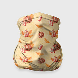 Бандана Хеллоуин с тыквой и листьями