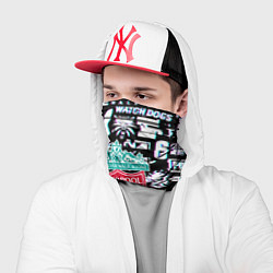 Бандана-труба Логотипы игр Ливерпуль глитч, цвет: 3D-принт — фото 2