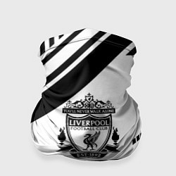 Бандана-труба Liverpool черные полосы геометрия, цвет: 3D-принт