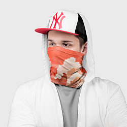 Бандана-труба Японские красные волны, цвет: 3D-принт — фото 2