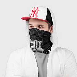 Бандана-труба Barcelona черно белые птицы, цвет: 3D-принт — фото 2