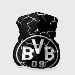 Бандана-труба Borussia черно белые, цвет: 3D-принт