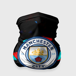 Бандана-труба Манчестер сити осколки, цвет: 3D-принт