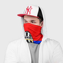 Бандана-труба Ювентус спортивная геометрия, цвет: 3D-принт — фото 2