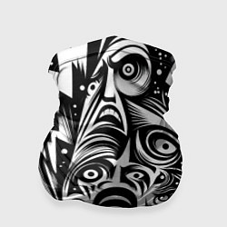 Бандана-труба Lightnings and faces - ai art fantasy, цвет: 3D-принт