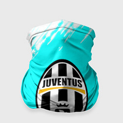 Бандана-труба Ювентус краски штрихи текстура, цвет: 3D-принт