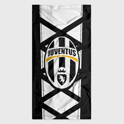 Бандана-труба Ювентус геометрия полосы линии, цвет: 3D-принт — фото 2
