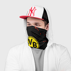 Бандана-труба Боруссиа огненные краски текстура, цвет: 3D-принт — фото 2