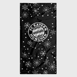 Бандана-труба Бавария Мюнхен зима снежинки, цвет: 3D-принт — фото 2