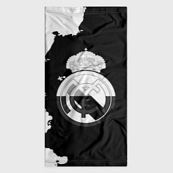 Бандана-труба Реал Мадрид черно белые краски, цвет: 3D-принт — фото 2