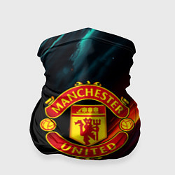 Бандана-труба Манчестер Юнайтед абстракция, цвет: 3D-принт