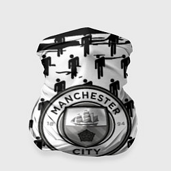 Бандана-труба Манчестер сити краски люди, цвет: 3D-принт