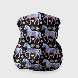 Бандана Новогодние лошади y2k