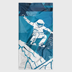 Бандана-труба Горы и сноубордист, цвет: 3D-принт — фото 2