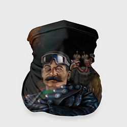 Бандана-труба Сталин военный, цвет: 3D-принт
