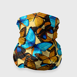 Бандана-труба Бабочки, цвет: 3D-принт